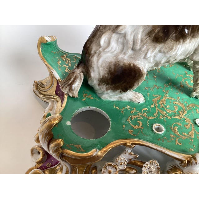 An Early 19th Century Paris Porcelain Inkstand Jacob Petit For Sale - Image 9 of 13