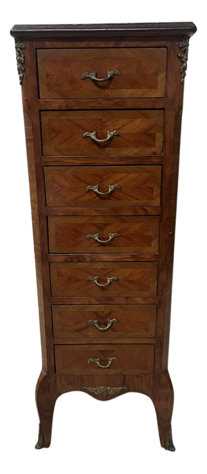 Louis XV Style Rosewood Veneer Chest of Drawers, 1900s