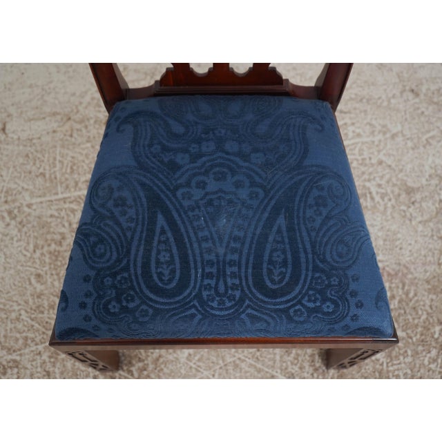 Pair of Maitland Smith Mahogany Dining Chairs For Sale - Image 11 of 18