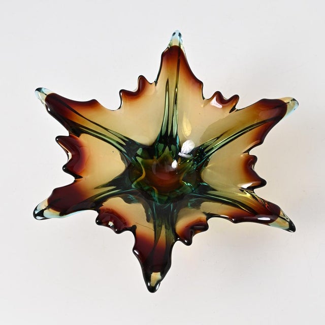 1970s Sommerso Murano Glass Bowl from Cristallo Venezia CCC, 1960s For Sale - Image 5 of 11