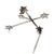 Japanese 1990s Mikimoto Estate Akoya Pearl Cross Brooch Sterling Silver 4 mm For Sale - Image 3 of 11