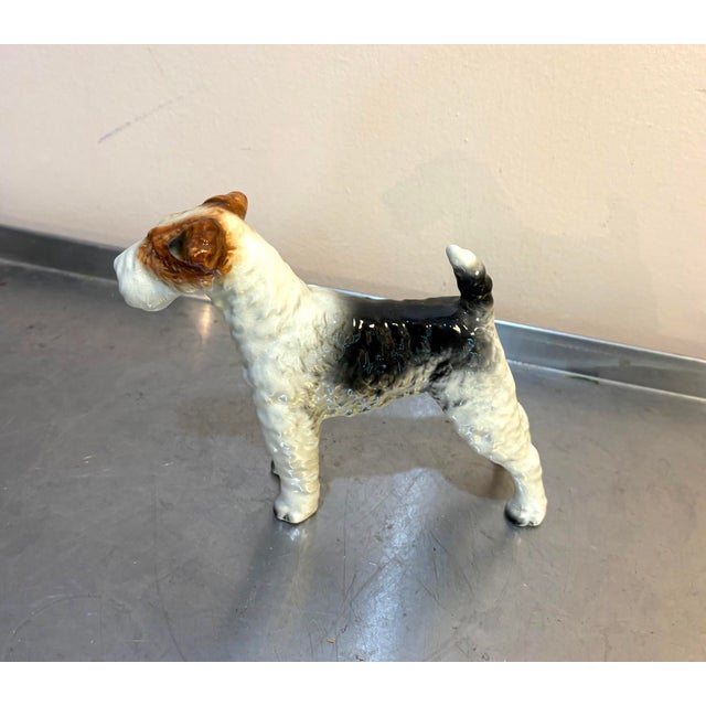 Mid-Century Modern Ceramic Airedale Terrier Figurine For Sale - Image 3 of 6
