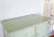Farmhouse Mint Green Painted Antique Farmhouse Dresser With Beveled Mirror For Sale - Image 3 of 12