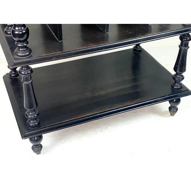 Black Antique Bookcase, 1880 For Sale - Image 8 of 13