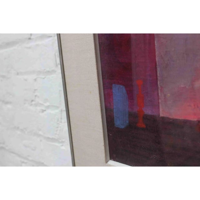 Bessie Boris "Intersection" Oil and Mixed Media on Paper For Sale - Image 9 of 13