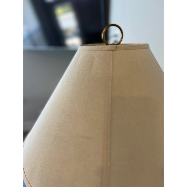 Mid 20th Century Marble & Brass Table Lamp For Sale - Image 10 of 11