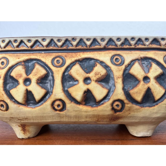 Mid-Century Modern West German Pottery WGP Planter from Gebrüder Spang, 1960s For Sale - Image 4 of 18