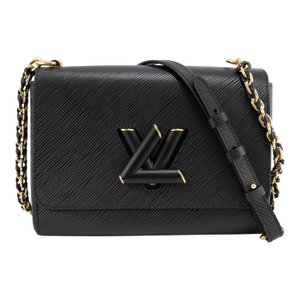 Louis Vuitton Twist MM Black Epi Leather Gold-Tone Chain Shoulder Bag