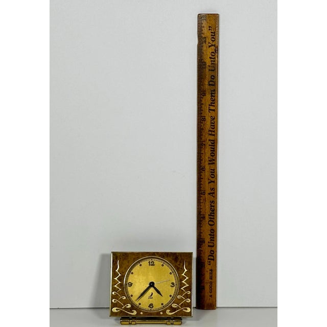 MCM Art Deco Jaz Najic Alarm Clock: French Vintage Display (c. 1950s) For Sale - Image 11 of 11
