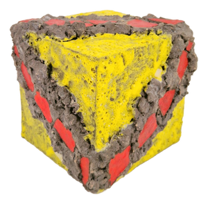 Vintage Ceramic Cube by M. W., 1970s