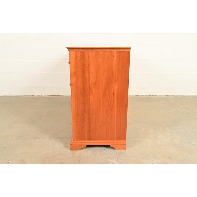 Harden Furniture Arts and Crafts Shaker Solid Cherry Wood Eight-Drawer Dresser For Sale - Image 15 of 17