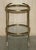 Art Deco Frosted Glass & Polished Brass Drinks Trolley, 1920s For Sale - Image 14 of 15