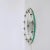 1940s Art Deco Wall Clock in Rough Edged Glass with Brass Stars, 1940s For Sale - Image 5 of 6