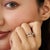 Rare Open Cuff Smoky Topaz Ring With Dazzling Zircons, Size 7 For Sale - Image 6 of 13