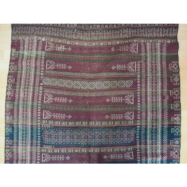 Vintage Tribal Nomadic Beluch Kilim Rug, Afghanistan, 1930s For Sale - Image 6 of 13