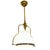 Mid-Century Modern 1950 French Mid-Century Brass & Opaline Glass Pendant Light For Sale - Image 3 of 7