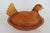 Glass Indiana Glass Amber Hen on Nest Covered Candy Dish With Beaded Rim 4921b For Sale - Image 7 of 15
