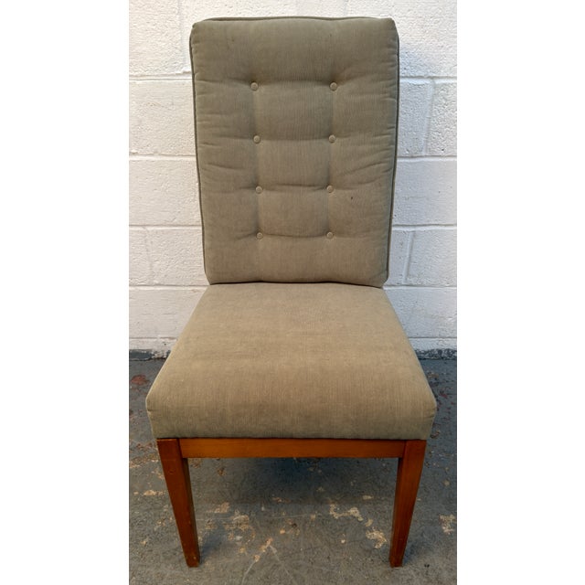 Set of six Mid-Century Modern Dining Chairs. Combining sophisticated vintage aesthetics with everyday functionality, these...