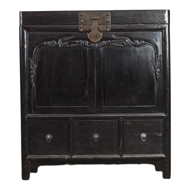 Antique Chinese Trunk Cabinet For Sale