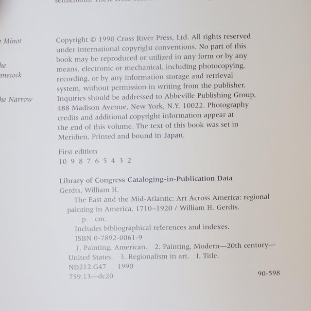 1990s William H. Gerdts “Art Across America: The East and Mid-Atlantic” Art Book For Sale - Image 13 of 14