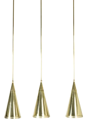 Vintage Brass Ceiling Lights by Birger Dahl, 1950s, Set of 3
