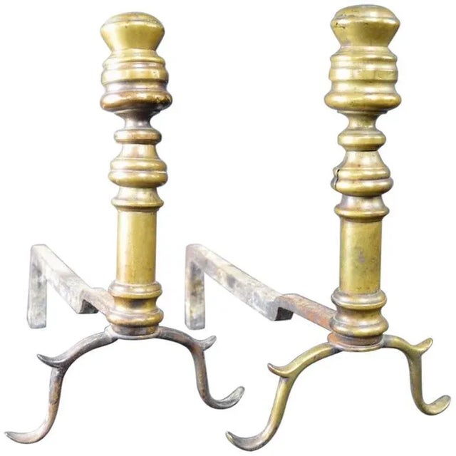 Early Chippendale Andirons - a Pair For Sale - Image 11 of 11