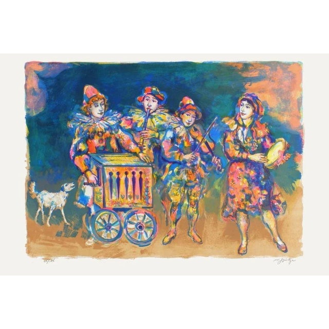 Walter SPITZER Young Musicians 1985 lithograph on Arches paper signed and numbered in pencil 24.0 x 35.4 in illustration :...