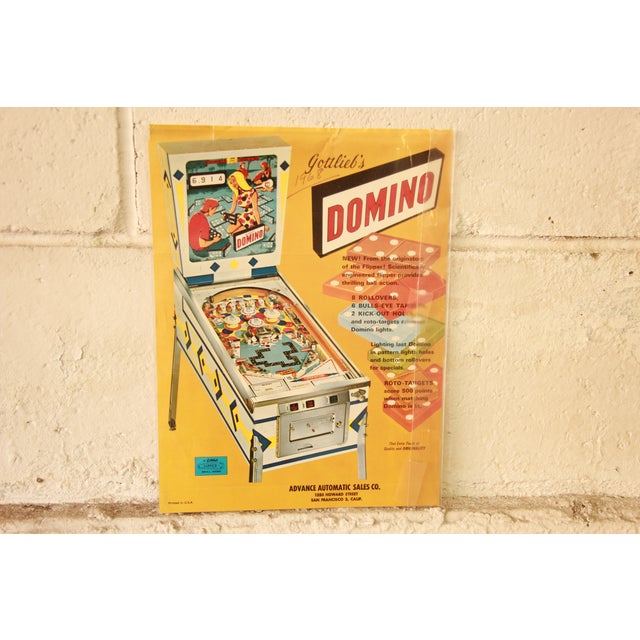 1968 Gottlieb Domino Pinball Machine Chairish