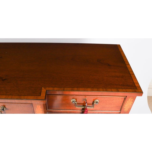 Vintage Flame Mahogany Sideboard by William Tillman, 1980s For Sale - Image 6 of 18