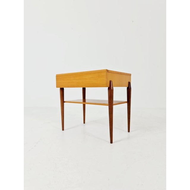 Mid-Century German Teak abd Ash Side Table by Wk Möbel, 1960s For Sale - Image 18 of 18