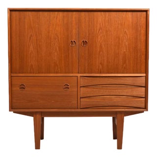 Danish Teak Cabinet attributed to N.C. Møbler, 1960s For Sale