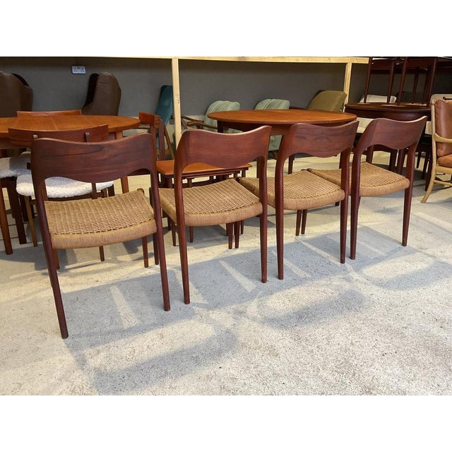 Mid-Century Logster Dining Room Chairs by Arne Hovmand Olsen for Mogens Kold, Set of 4 For Sale - Image 12 of 18