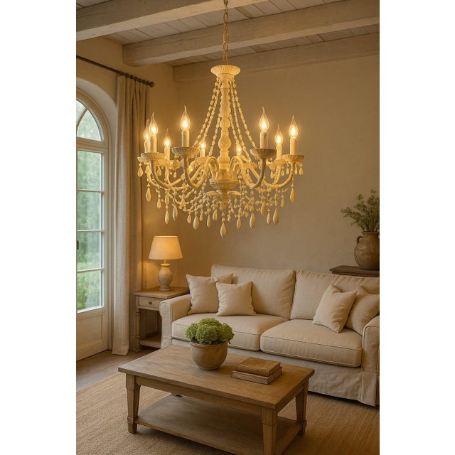 Vintage Ten-Arm Chandelier, 2010s For Sale - Image 9 of 9