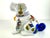 Blue Vintage Hand-Painted Ceramic Dog Figurine With Imari-Inspired Motifs For Sale - Image 8 of 14