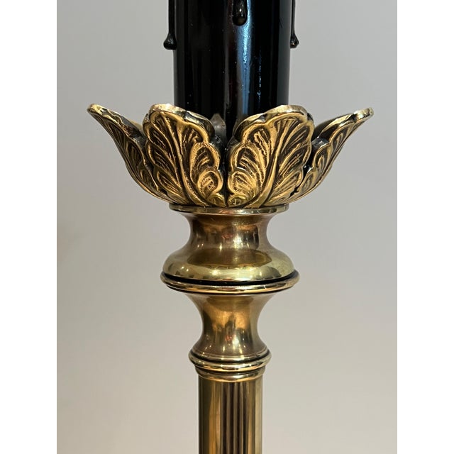 1970s Mid-Century Modern Brass Pineapple Floor Lamp For Sale - Image 4 of 12