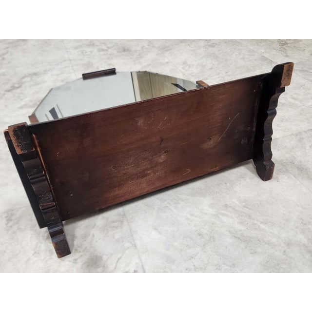 Art Deco Skyscraper Wood Tabletop Vanity Mirror C1930 For Sale - Image 10 of 10