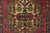 Red Karajeh Runner 3’3” X 11’4” Red Wool Semi-Antique Tribal Hand-Knotted Rug For Sale - Image 8 of 15
