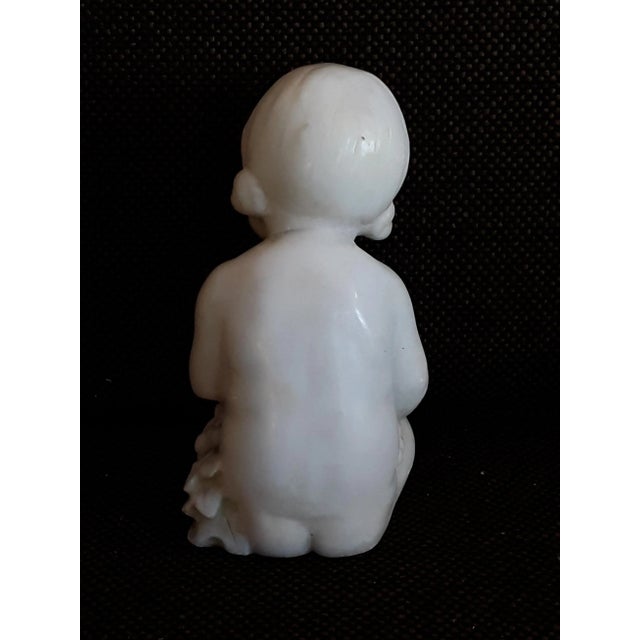 Small Antique Alabaster Figure of Child from Hofkunstanstalt Kochendörfer For Sale - Image 4 of 10