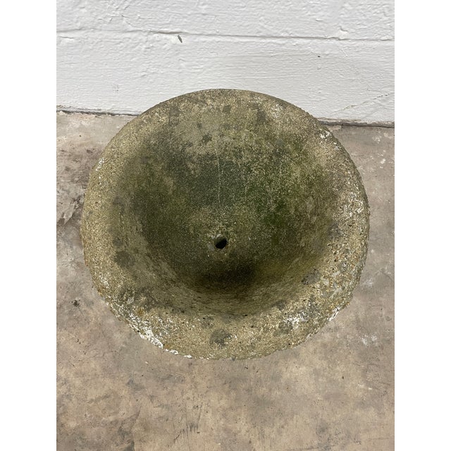 Vintage Asheville Estate Cast Stone Basket Weave Planters For Sale In Mobile - Image 6 of 7