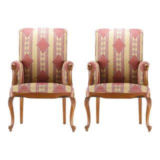 A Pair Vintage Extremely Elegant French Armchair For Sale