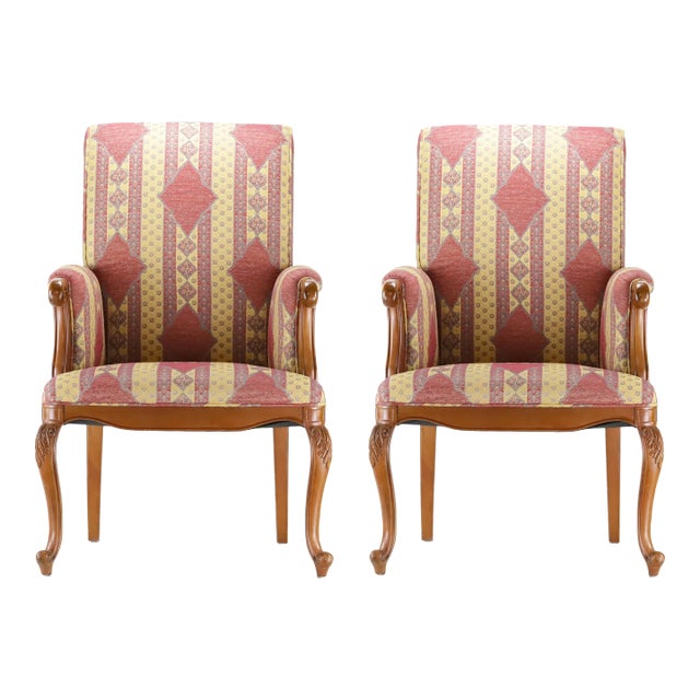 A Pair Vintage Extremely Elegant French Armchair For Sale