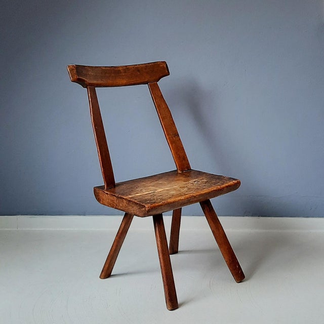 Brown Antique 19th Century Farmhouse Chairs, Set of 2 For Sale - Image 8 of 17