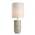 Gerry ceramic tall ceramic table lamp. The surface with leaves in relief characterizes the appearance of the product....