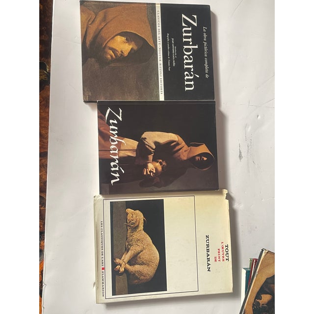Set of 3 pcs most comprehensive art references on Spanish painter Zurbaran.