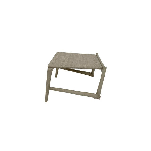 Beige Summer Classics Outdoor Lounge Chair and Ottoman For Sale - Image 8 of 11
