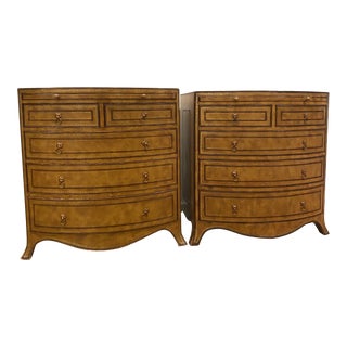 1990s Maitland-Smith Nightstands - Set of 2 For Sale