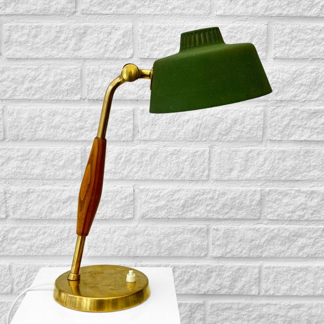 A scandinavian table lamp, model 32966, designed by bertil brisborg for the renowned swedish department store nordiska...