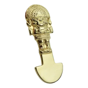 Mid 20th Century Gold Plated Peruvian Style Paperweight