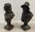 19th Century Old Man & Woman Bronze Sculptures These charming bronze sculptures have a rich patina that only comes with...