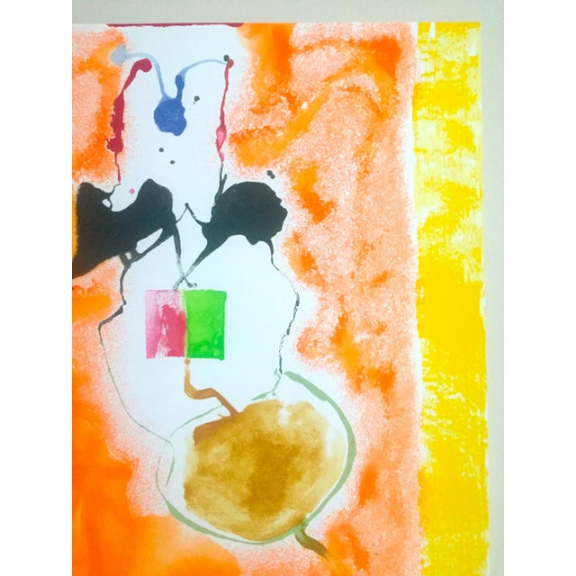 Helen Frankenthaler Lmtd Edtn Extra Large Abstract Expressionist Hand Pulled Silkscreen Serigraph Print " Solar Imp " 1995 For Sale In Kansas City - Image 6 of 13